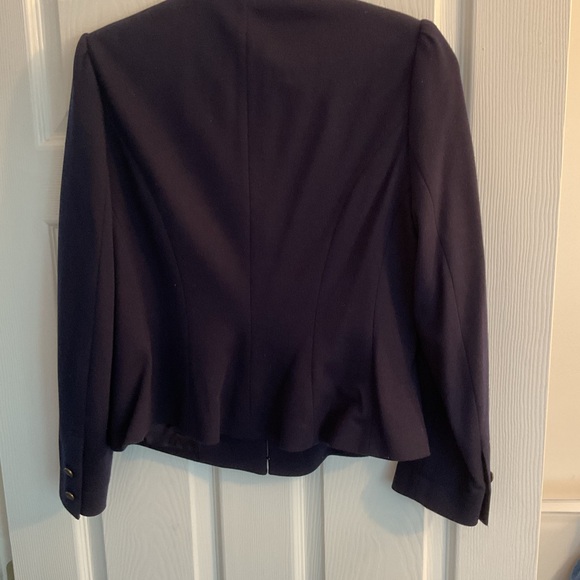 POLO/RALPH LAUREN NAVY LINED WOOL BLEND JACKET SIZE 14 - Picture 3 of 5